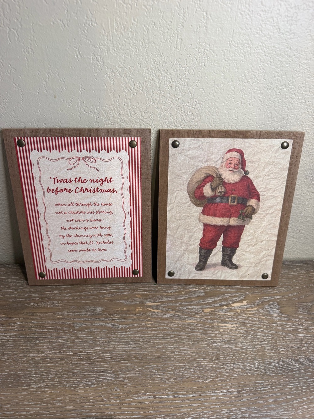 NEW Target Bullseye Playground Christmas Wall Decor set of 2
